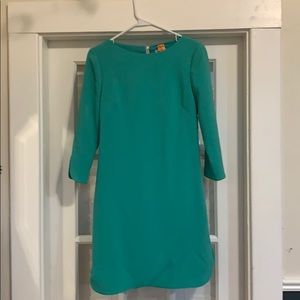 Eliza J turquoise 3/4 sleeve shift dress